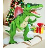 eBigValue RC Dinosaur Toy with Walking, Roar Sound & LED