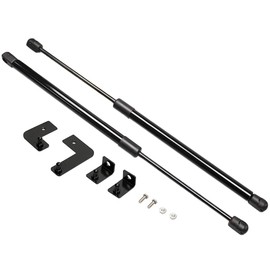 TSUBASA Lift Supports for Subaru XV Crosstrek GT 2017-2023 Front Bonnet Hood Modify Carbon Fiber Gas Charged Shock Dampers Spring Struts Bar (2 PCS) (Normal Black)