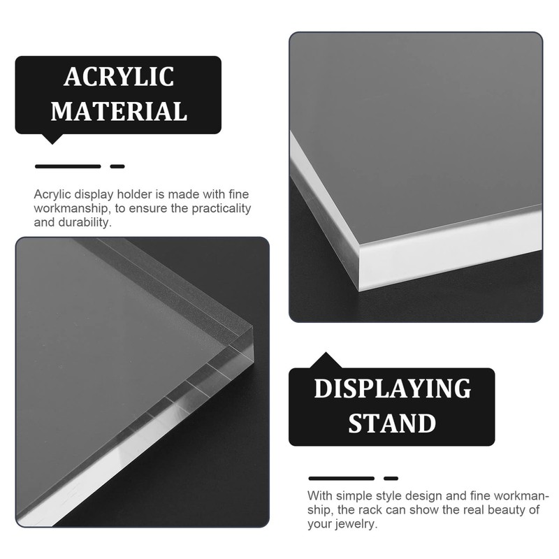 Frcolor Acrylic Base, Acrylic Base, Display, Square, Transparency, Photography Prop,