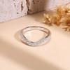 Moissanite Wedding Band 0.39ct D Color VVS1 Lab Created Diamond