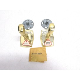 MIAMI CAREY NOS! MIAMI CAREY TOWEL BAR BRACKETS, SOLID BRASS, POLISHED BRASS, 3/4" SQ