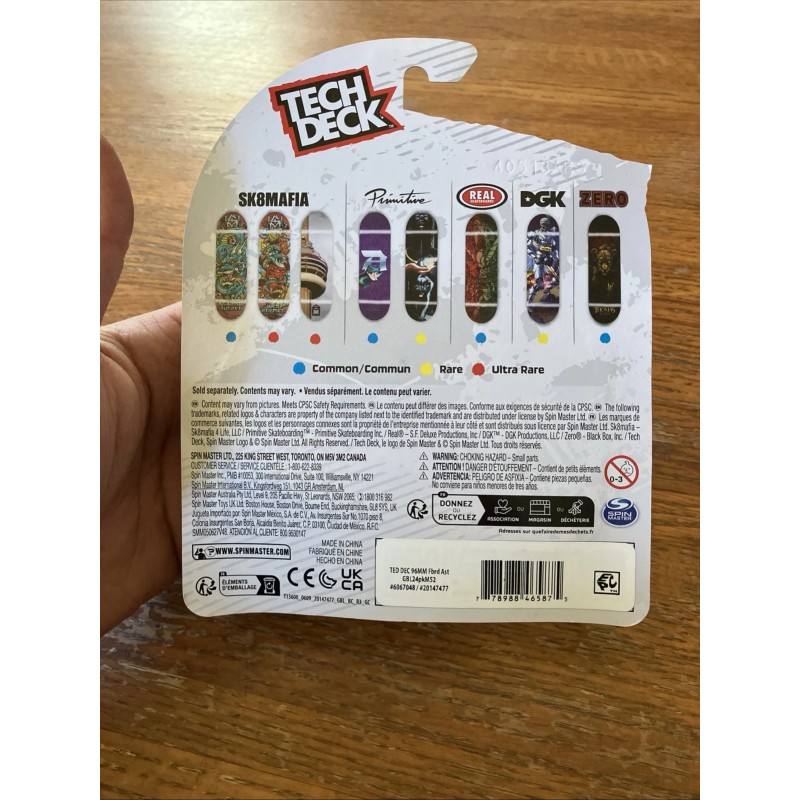 Tech Deck Primitive Tre Williams Prism Panther Rare Fingerboard Skateboard