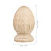 Pineapple Wood Finial for Stair Post, Wood Pineapple Finial