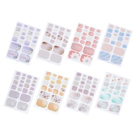 Mikinona Nail Art Strips Toe Nails Decor Wear Nails Toe Nail Art Decor Sticker Set for Women