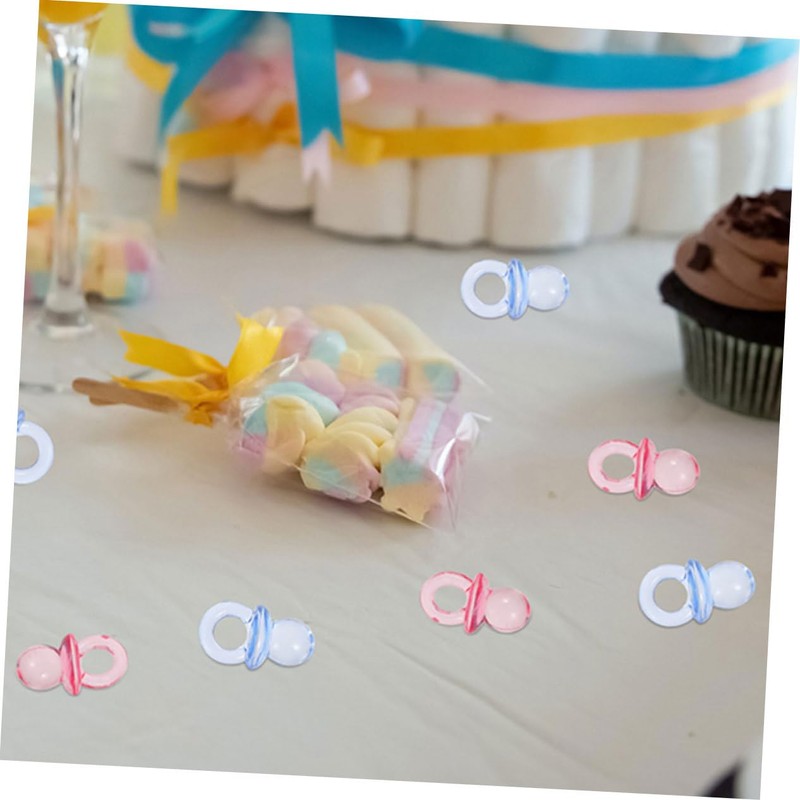BESPORTBLE 150pcs Boys Girls Shower Game Decorations Mini Acrylic Pacifiers