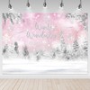 Avezano Winter Wonderland Backdrop Snowflakes Party Winter Onederland Background Winter