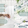 Tititex No Hooks Snap in Liner Tan Eucalyptus Leaves Shower