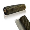 GouZaak 2 Rolls Black and Gold Deco Mesh Ribbon Party