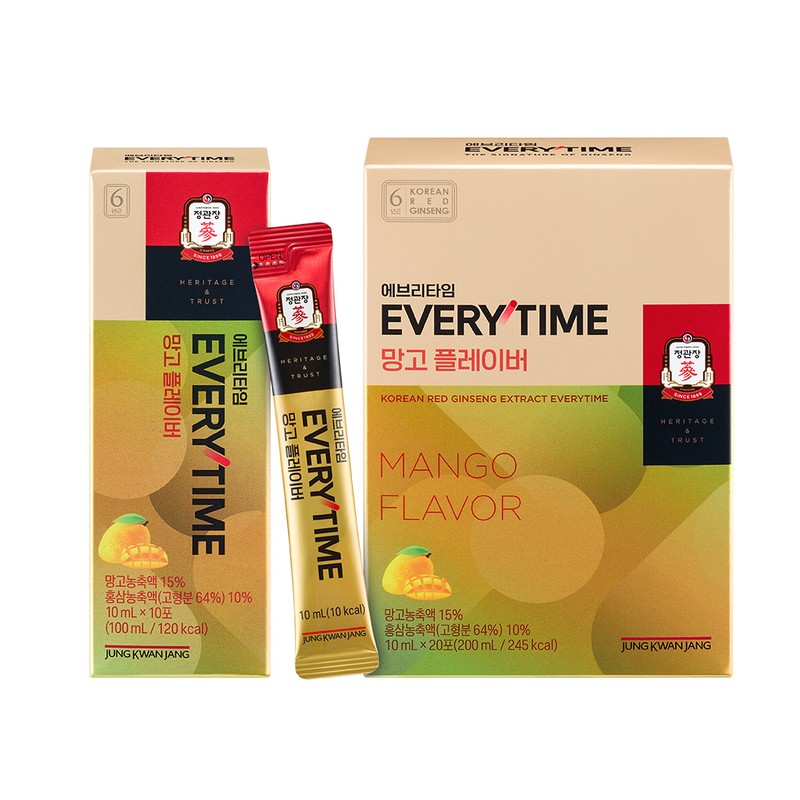 Jeonggwanjang CheongKwanJang Everytime Mango Flavor 10ml 20 packets / 정관장