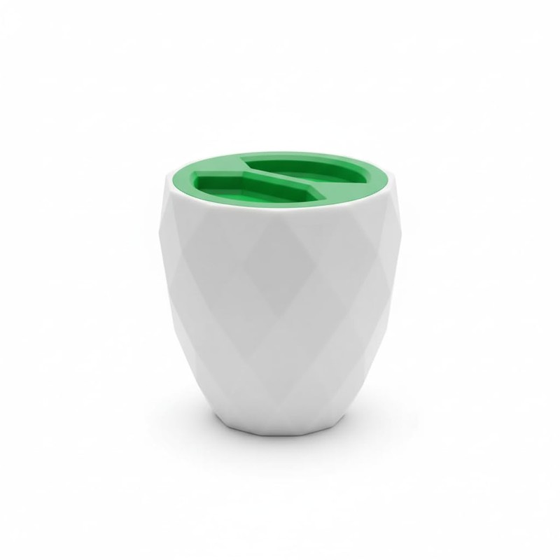 Stylish Pistachio & Sunflower Seed Cup with Lid - Portable