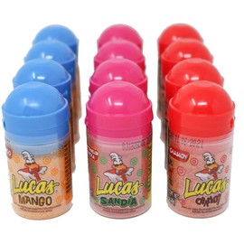 Lucas Baby 3 Variety. 12 Total. Lucas Baby Mango, Lucas Baby Sandia, Lucas Baby Chamoy