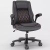 Solfway Executive Office Chair with Flip-up Armrest Computer Chairfor Heavy