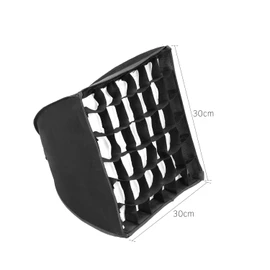 30*30cm/ 11.8*11.8in Softbox with Grid Compatible with Godox S30 Focusing LED Video Light