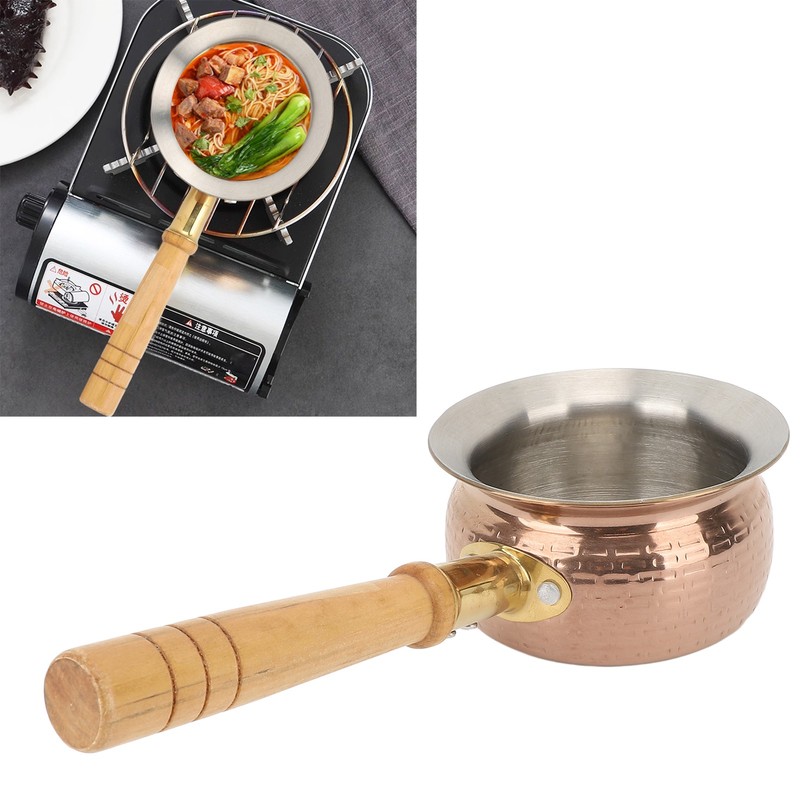Stainless Steel Butter Warmer Small Saucepan Multifunction Butter Melting Pot