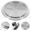 UKCOCO Recessed Garbage Lid Counter Trash Cover, Built-in Flap Cover