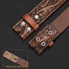 SANSTHS 2 Pack Western Belts for Men without Buckle, Cowboy