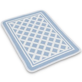 Casatessile Milleusi Multi-Purpose Cotton Rug 50 x 75 cm Absorbent Cotton Azzurro