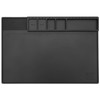 HTM-202 Black Silicone Soldering Mat Heat Resistant Large Magnetic Electronic