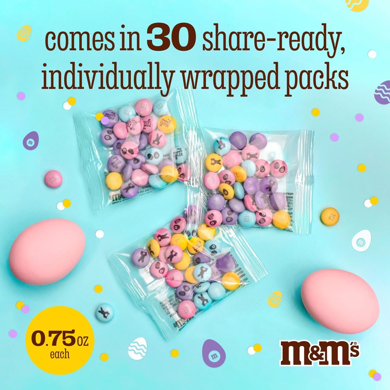 M&M’S WORLD Milk Chocolate Party Favors (30 Pack), Printed M&M'S