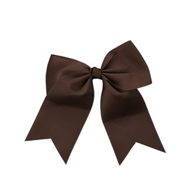 NYFASHION101 Women's Girls' Smooth Grosgrain Ribbon Bow Alligator Clip, Brown