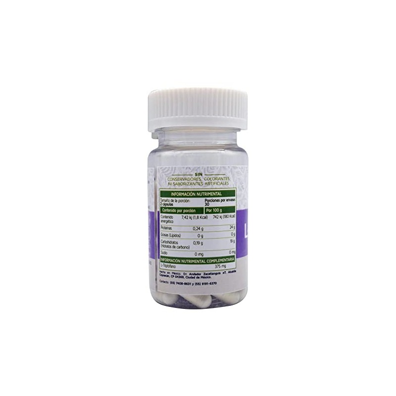 GREENLICIOUS MX - L Triptofano 60 Cap - Top Quality
