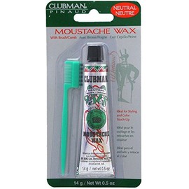 Clubman Moustache Wax Neutral 0.50 oz (Pack of 11)