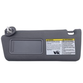 Driver Sun Visor Replacement Fits for Toyota Tacoma 2005-2015 Sunshade with Light 7432004210B0 7431004120B0 Color Gray (Gray(Driver Side))