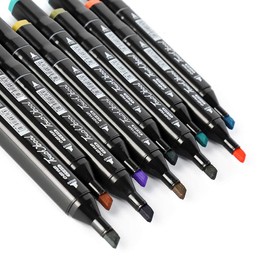 80 Colors Artist Alcohol Markers Dual Tips Marker Pens Permanent Sketch Markers Set for Kids and Adult Coloring Painting Manga Design