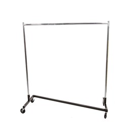 SSWBasics Single-Rail Clothing Rack (Z-Truck Rolling Rack) - 63"W X 24"D X 68"H (Holds 300lbs) - Sturdy Heavy Duty Clothing Rack Z Truck Garment Rack for Retail, Thrift, Boutique, Consignment, Home,