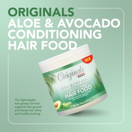 Originals by Africa's Best Aloe & Avocado Conditioning Hair Food - for Brittle, Dry Hair, 5.25 oz