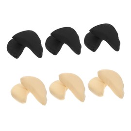 SAFIGLE 6pairs Thick Forefoot Sole Pads for High Heels Cushioned Inserts to Reduce Slipping and Color Black Options for Men and Women