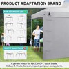 MordenApe Sunshade Sidewall with Storage Net Bag for 10x10 Pop