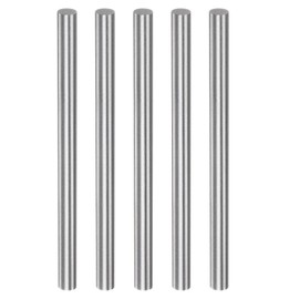 HARFINGTON 5pcs Round Rods 6.4mm x 100mm High Speed Steel (HSS) Lathe Bar Stock DIY Craft Tools for Turning Facing Drilling Threading