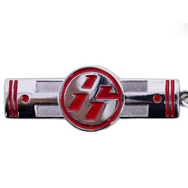 GAZOZ PERFORMANCE Interior Accessories - JDM GT 86 Piston Key Ring Keychain Metal Red/Silver Compatible with Scion FRS 86 ZN8/ZD8 2012-2024 Boyfriend Gift, Red, Normal