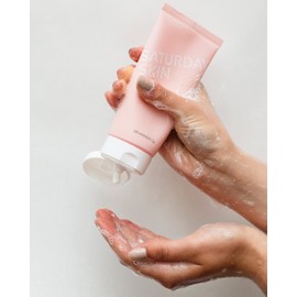 Saturday Skin Hydrating Foam Cleanser – Anti-Aging Makeup Remover, Fragrance-Free, Ideal for Sensitive & Dry Skin