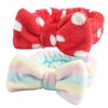 scicent Make Up Headband 2 Pieces Bowknot Hair Bands Makeup