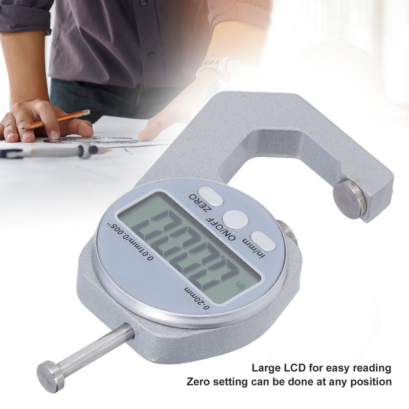 Digital Thickness Gauge Electronic Caliper Thickness Meter 0‑20mm Range with