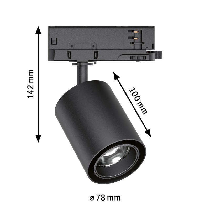 Paulmann 96566 ProRail3 LED Track Spot Kratos 36° 1050lm 9W