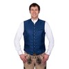 Joseph Elegant Costume Gilet Blue with Elegant Pattern Size 46-66,