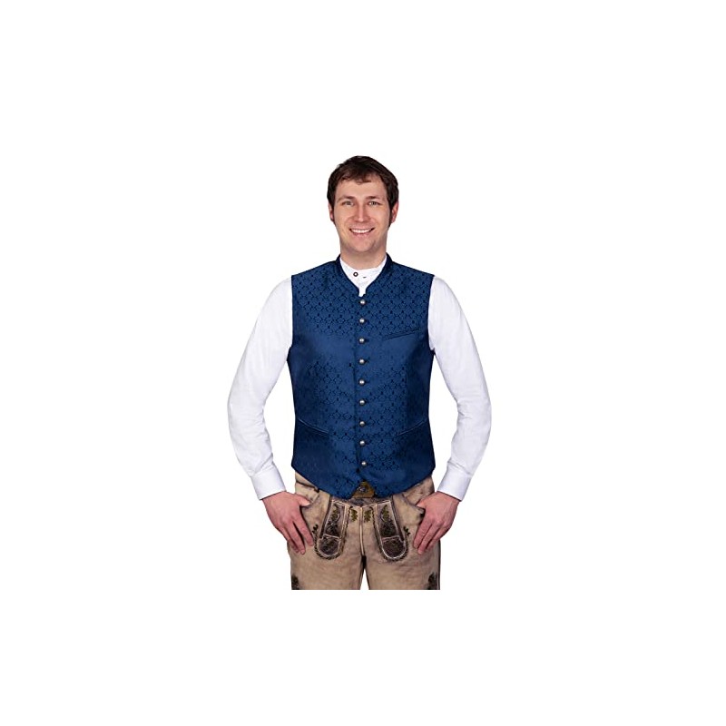 Joseph Elegant Costume Gilet Blue with Elegant Pattern Size 46-66,