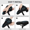 Bike Seat Cushion - Gel Padded Bike Seat Cover for