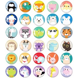 MORCART Pack of 30 Animal Magnets Fridge Magnets Funny Gift for Magnetic Board Whiteboard Kitchen School Cupboards Classroom Office Cabin Decorative Magnets Gifts for Adults Children