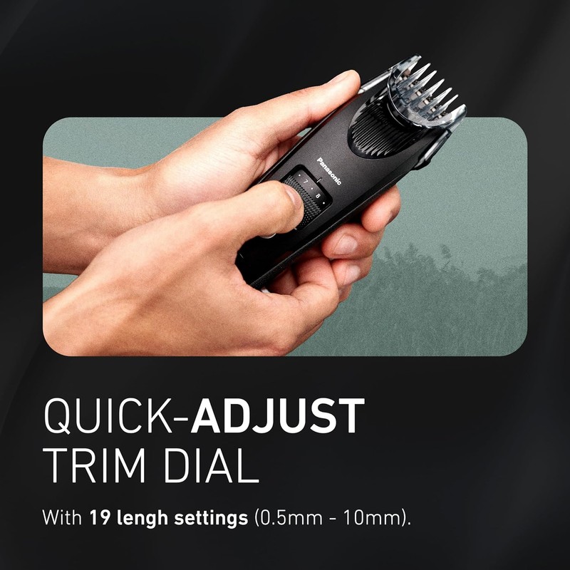Panasonic Beard Trimmer for Men Cordless Precision Power, Hair Clipper