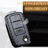 HIBEYO ABS Flip 3 Button Key Fob Cover for VW