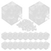 Piutouyar 20 Pack Acrylic Corner Brackets, Clear Cube Corner Brace