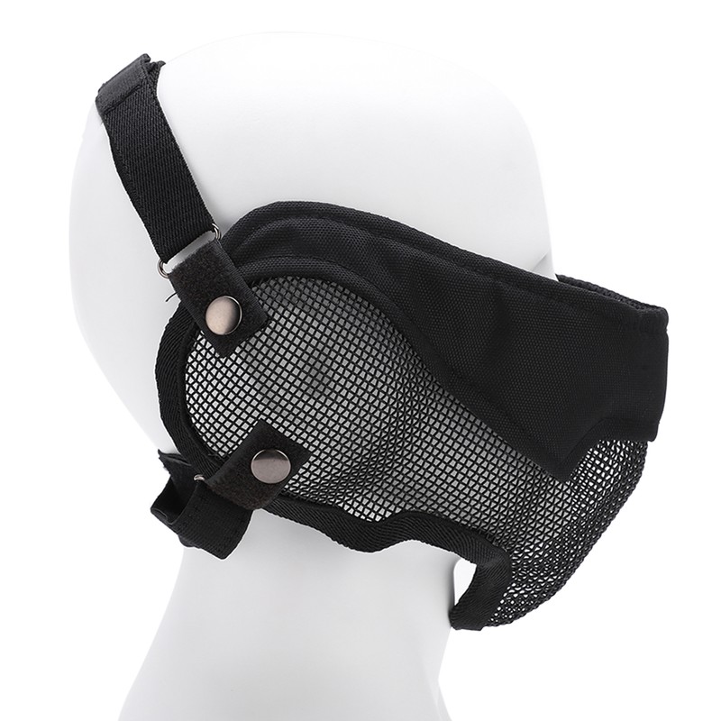 Half Face Mesh Mask Adjustable with Ear Protection Mesh Mask