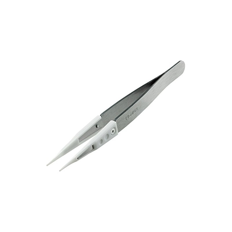 Hozan P-646-C Ceramic Tweezers, Total Length: 5.0 inches (127 mm),