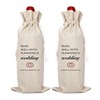ONDTOM Wedding Wine Bag, Engagement Gifts for Couple, Pairs Well