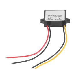 DC to DC Converter 24V 36V 48V to 12V 2A 24W IP67 Waterproof High Efficiency Voltage Reducer, for Vehicles, LED Light Strips
