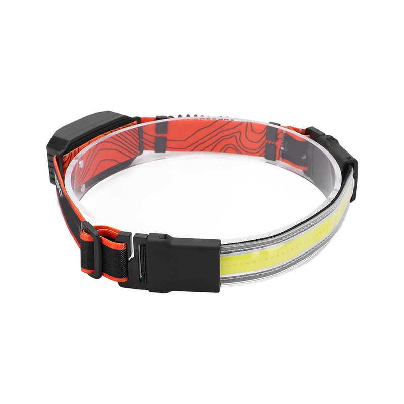 USB Rechargeable LED Headlamp Waterproof Outdoor Red Light Warning Head